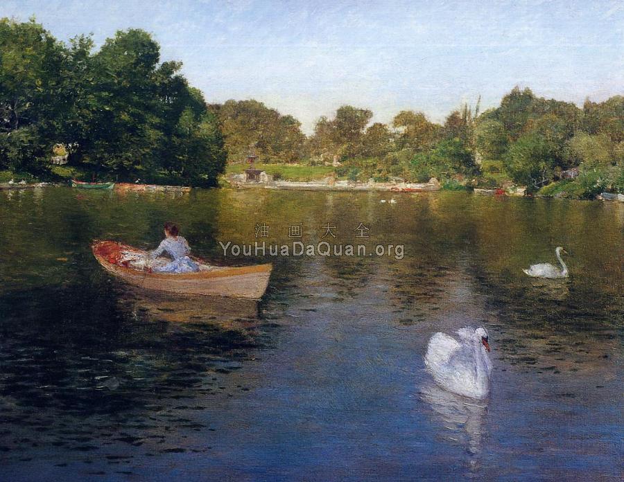 On the Lake Central Park - 威廉·梅里特·查斯